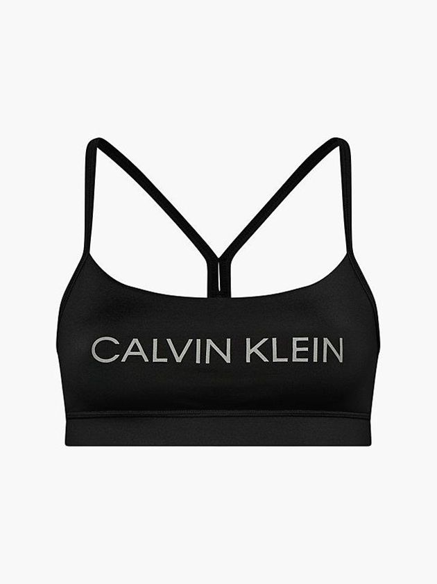 Calvin Klein USA Low Impact Sports Womens Bra Black 8145263-PC